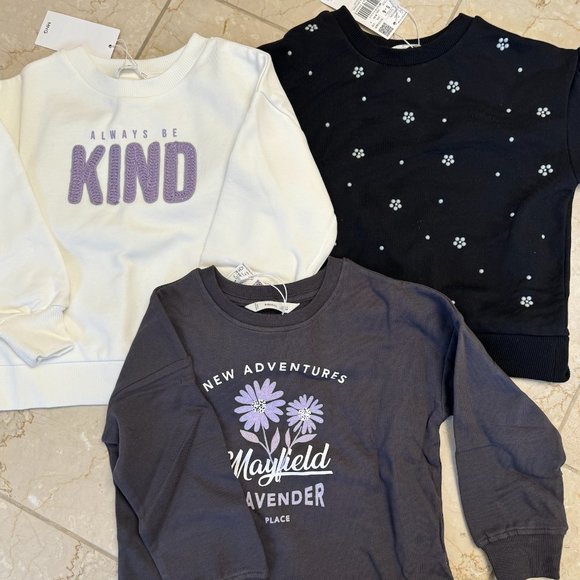 NWT (Toddler) Girls (sizes 5/6) Sweatshirts Mango - Picture 1 of 2
